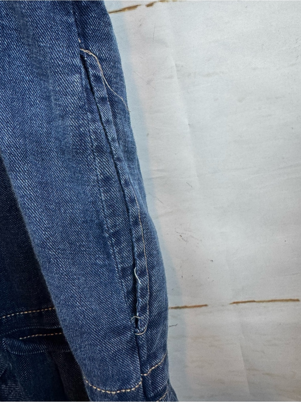 Anthropologie | Blue Denim Somerset Tiered Mini Dress, 2X - Picture 13 of 13
